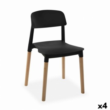 Krēsls Versa Melns 45 x 76 x 42 cm (4 gb.)