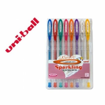 Lodīšu Pildspalvu Komplekts Uni-Ball Daudzkrāsains