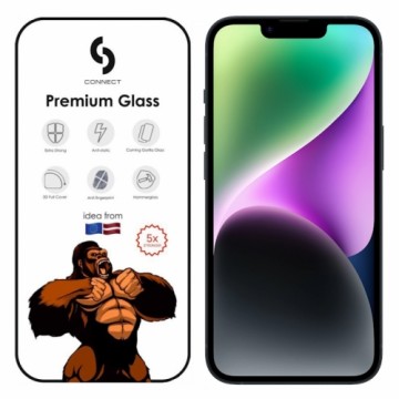 Connect Сonnect Corning Gorilla Ultra Izturīgs 3D aizsargstils priekš Apple iPhone 13 / 13 Pro / 14 Melna