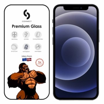Connect Сonnect Corning Gorilla Ultra Izturīgs 3D aizsargstils priekš Apple iPhone 12 / 12 Pro Melna