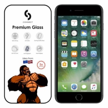Connect Сonnect Corning Gorilla Ultra Izturīgs 3D aizsargstils priekš Apple iPhone 7 / 8 / SE 2020 / SE 2022 Melna