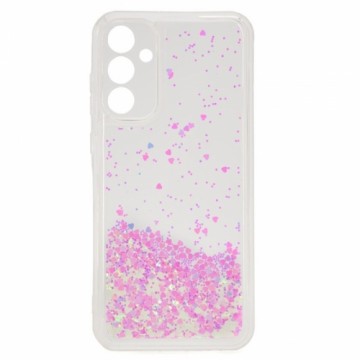 iLike Силиконовый Чехол с водой и блестками для Samsung Galaxy A55 5G (A556B) Светло розовый