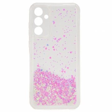 iLike Силиконовый Чехол с водой и блестками для Samsung Galaxy A35 5G (A356E) (A356B) светло-розовый