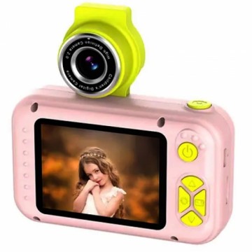 CP FL1 Детская Цифровая Фото и Видео камера с MicroSD 2'' LCD цветным экраном Розовый