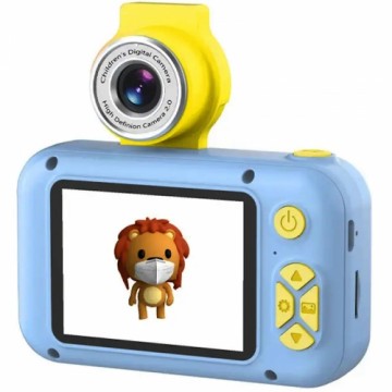 CP FL1 Детская Цифровая Фото и Видео камера с MicroSD 2'' LCD цветным экраном Синий