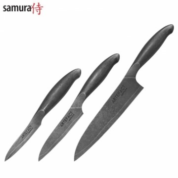 Samura Artefact комплект из 3 ножей (Малый, Универсальный и нож Шефа) AUS-10 Японская сталь 59 HRC