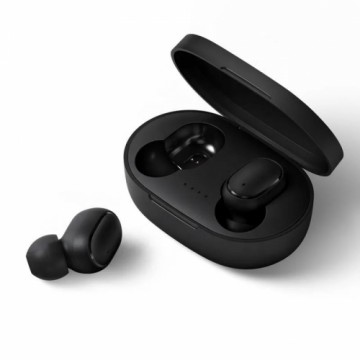 WoW E6s TWS Bluetooth 5.3 Bezvadu In-Ear Austiņas ar HD Mic & Uzlādes maku Melna