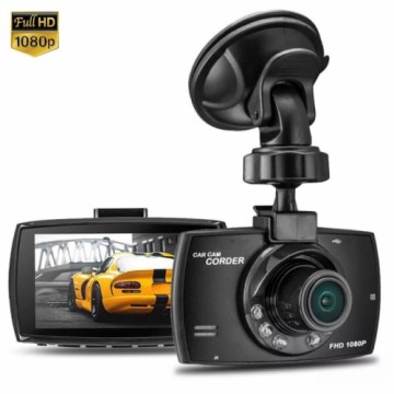 iWear GT3 HD automašīnas DVR paneļa videokamera ar G-sensoru 1080p HD 140° plašs leņķis 2,7'' LCD melns