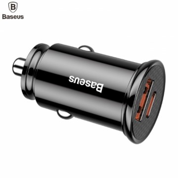 Baseus CCALL-YS01 USB + Type-C 30W PPS Авто зарядка (PD3.0 QC4.0 + SCP) Черный