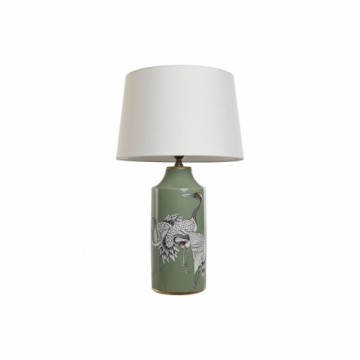 Galda lampa Home ESPRIT Balts Melns Zaļš Bronza Keramika 50 W 220 V 40 x 40 x 67 cm
