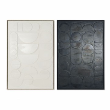 Glezna Home ESPRIT Melns Bēšs Abstrakts Moderns 83 x 4,5 x 123 cm (2 gb.)