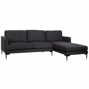 Dīvāns ‘Chaise Longue’ DKD Home Decor Pelēks Metāls 250 x 160 x 85 cm