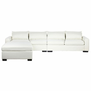 Dīvāns ‘Chaise Longue’ DKD Home Decor Bēšs Krēmkrāsa Koks Moderns 386 x 218 x 88 cm