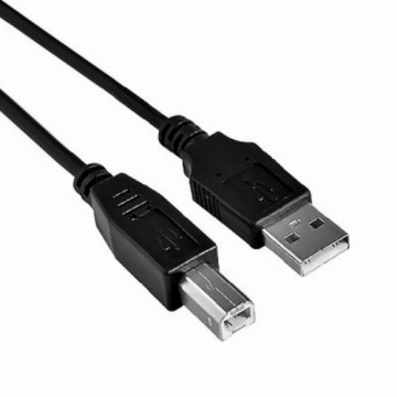 USB A uz USB B Kabelis NANOCABLE CABLE USB 2.0 IMPRESORA, TIPO A/M-B/M, NEGRO, 3.0 M 3 m Melns