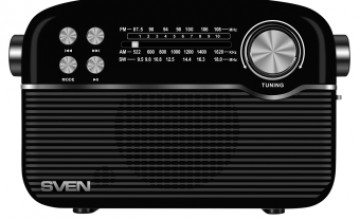 Radio uztvērējs Sven RP-500 Black