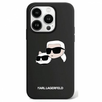 Karl Lagerfeld KLHMP15XSKCHPPLK iPhone 15 Pro Max 6.7" czarny|black hardcase Silicone Karl & Choupette MagSafe