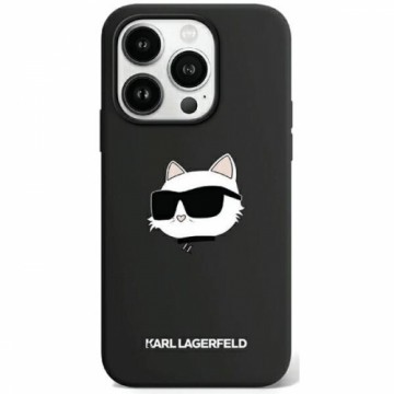 Karl Lagerfeld KLHMP15XSCHPPLK iPhone 15 Pro Max 6.7" czarny|black hardcase Silicone Choupette Head MagSafe