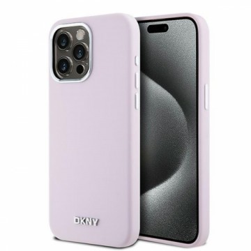 DKNY DKHMP15XSMCHLP iPhone 15 Pro Max 6.7" różowy|pink hardcase Liquid Silicone Small Metal Logo MagSafe