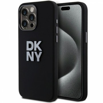 DKNY DKHCP15LSMCBSK iPhone 15 Pro 6.1" czarny|black hardcase Liquid Silicone Metal Logo