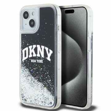 DKNY DKHCP14SLBNAEK iPhone 14 | 15 | 13 6.1" czarny|black hardcase Liquid Glitter Big Logo