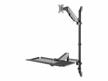 Digitus   Sit-Stand Workstation Wall Single Mount, Max load 1-8 kg, max Screen Size: 17"-32", Black |