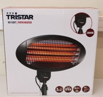 Tristar   SALE OUT.  OUT.  KA-5287 Patio Heater, Black  Heater KA-5287 Patio heater 2000 W Number of power levels 3 Suitable for rooms up to 20 m² Black DAMAGED PACKAGING IPX4 | Heater | KA-5287 | Patio heater | 2000 W | Number of power levels 3 | Suitabl