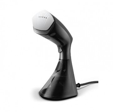 Philips   Philips 8000 Series Handheld Steamer with brush GC800/80 1600W, 230ml water tank, heated plate,  2-in-1 vertical and horizontal steaming function, Anti Calc Technology, Black and Silver