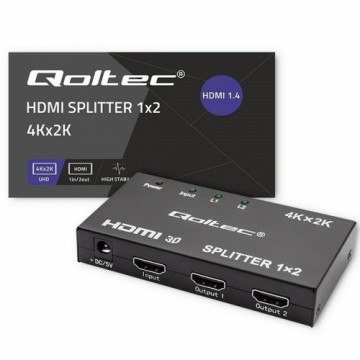 Переключатели HDMI Qoltec 51796 Чёрный