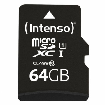 Mikro SD Atmiņas karte ar Adapteri INTENSO 64 GB