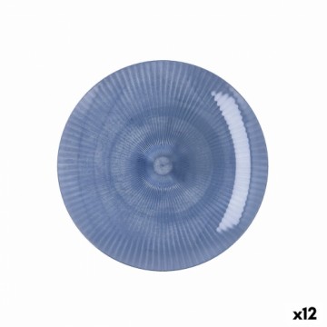 Плоская тарелка Quid Sunset Синий Пластик 19 cm (12 штук)