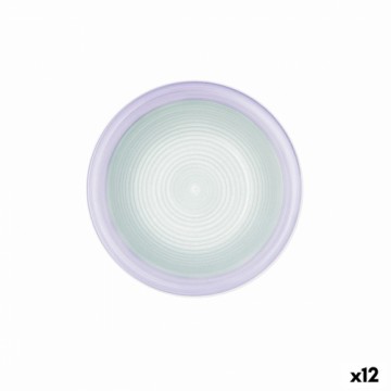 Dziļais šķīvis Quid Kaleido Zaļš Violets Keramika 21,5 cm (12 gb.)