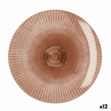 Плоская тарелка Quid Sunset Коралл Пластик 26 cm (12 штук)