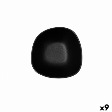 Блюдо Bidasoa Fosil Чёрный Керамика Квадратный 14 X 13,9 X 6,8 CM (9 штук)
