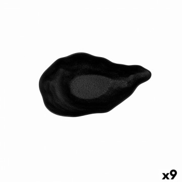 Блюдо Bidasoa Fosil Чёрный Керамика 25,6 x 14,5 x 6 cm (9 штук)