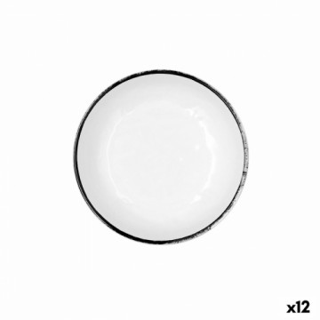 Bļoda Quid Select Filo Balts Melns Plastmasa 16,6 x 5,8 cm (12 gb.)