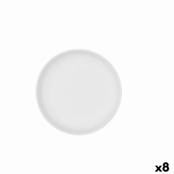 Блюдо Bidasoa Fosil Белый Керамика 21,5 x 21,5 x 4,3 cm (8 штук)