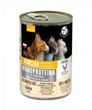 Petrepublic PET REPUBLIC Monoprotein Chicken in sauce - wet cat food - 400g