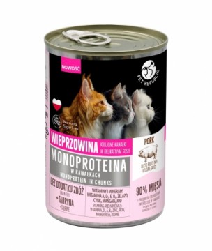 Petrepublic PET REPUBLIC Monoprotein Pork in sauce - wet cat food - 400g