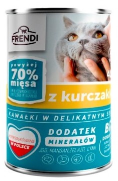 FRENDI with Chicken chunks in delicate sauce - wet cat food - 400g