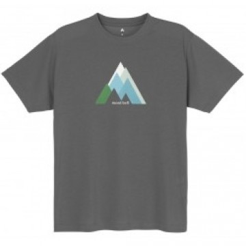 Mont-bell Krekls WICKRON T-Shirt PEAKS XL Gray