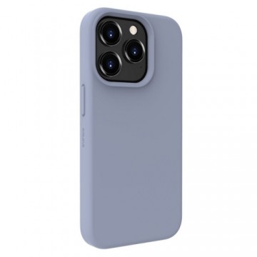 Evelatus Premium Magsafe Mīksta pieskāriena silikona maks - vāciņš Apple iPhone 15 Pro Lavandas pelēka