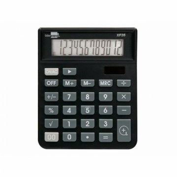 Kalkulators Liderpapel XF26 Melns Plastmasa