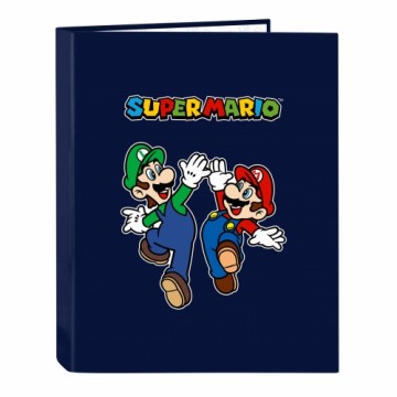 Gredzenveida stiprinājums Super Mario 26.5 x 33 x 4 cm Tumši Zils A4