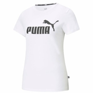 Sieviešu Krekls ar Īsām Piedurknēm Puma LOGO TEE 586774 02 Balts