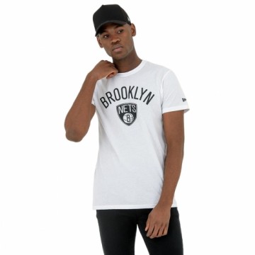 Vīriešu Krekls ar Īsām Piedurknēm New Era NOS NBA BRONET 60416753 Balts