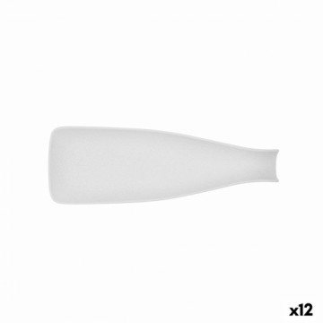 поднос для закусок Bidasoa Fosil Белый Керамика Глинозем бутылка 31 x 10,1 x 4 cm (12 штук)