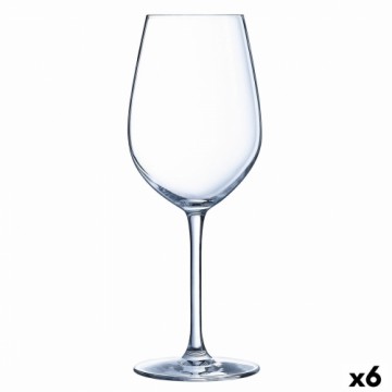 Bigbuy Sommelier Vīna glāze Evoque Caurspīdīgs 550 ml (6 gb.)