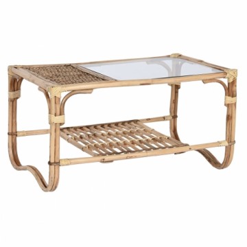 Кофейный столик Home ESPRIT Натуральный Бамбук ротанг 76 x 46 x 40 cm