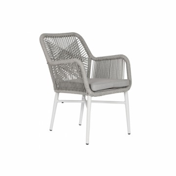 Садовое кресло Home ESPRIT Белый Серый Алюминий синтетический ротанг 57 x 63 x 84 cm