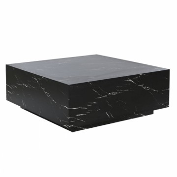 Centrālais galds Home ESPRIT Melns Koks MDF 90 x 90 x 35 cm